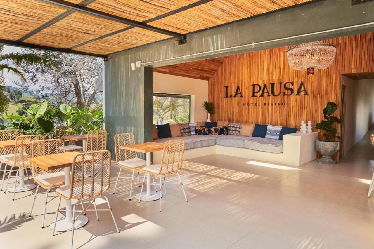 La Pausa Hotelbistro Guatape Bagian luar foto
