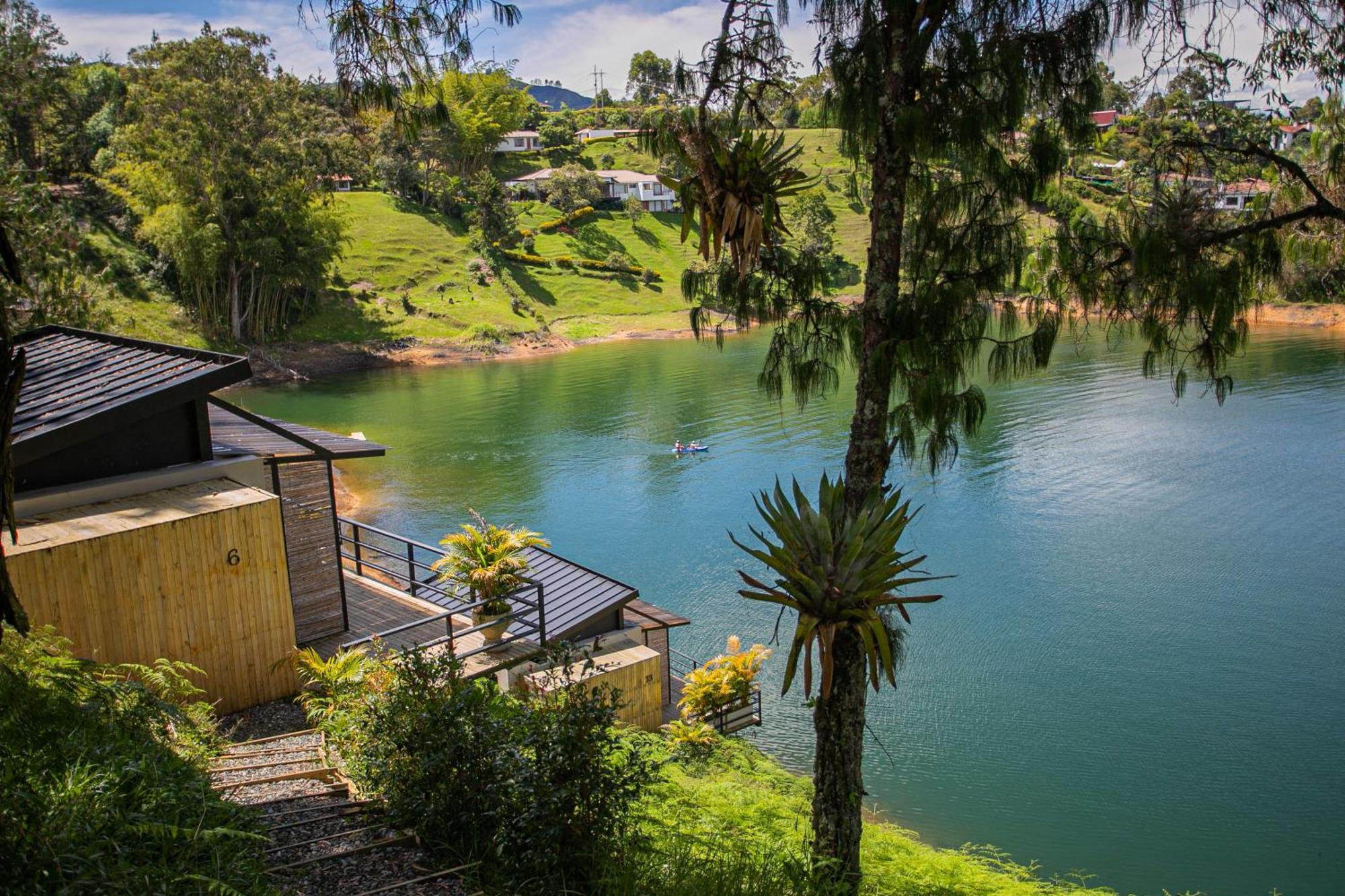 La Pausa Hotelbistro Guatape Bagian luar foto